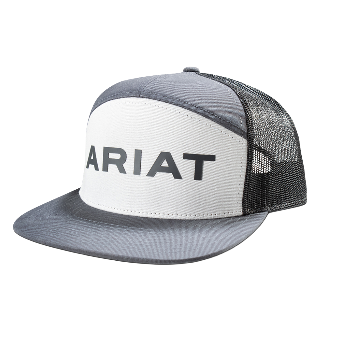 Ariat Men's Grey 7 Panel Trucker Cap A300092706