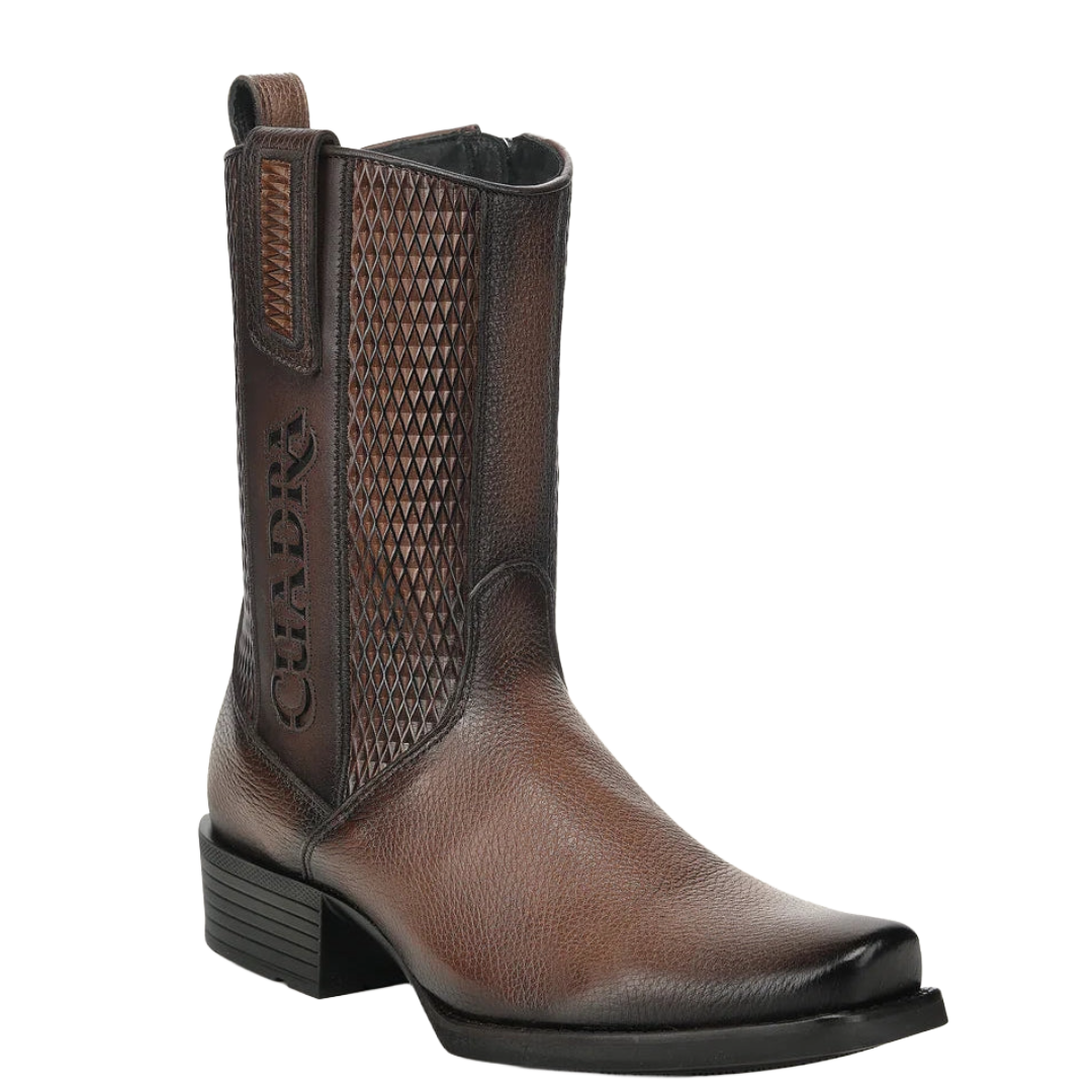 Cuadra Men's Honey Deer & Bovine Leather Narrow Square Toe Urban Boot CC298