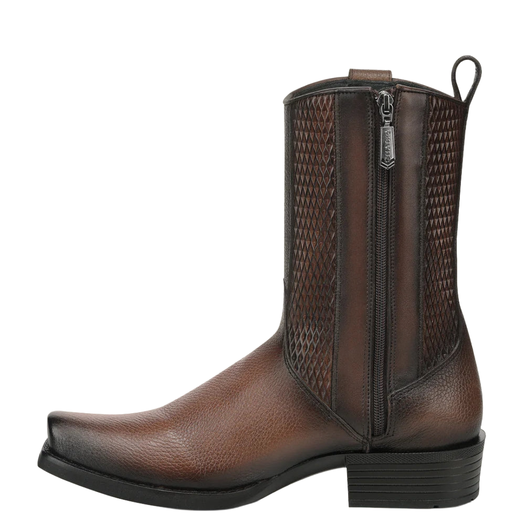 Cuadra Men's Honey Deer & Bovine Leather Narrow Square Toe Urban Boot CC298
