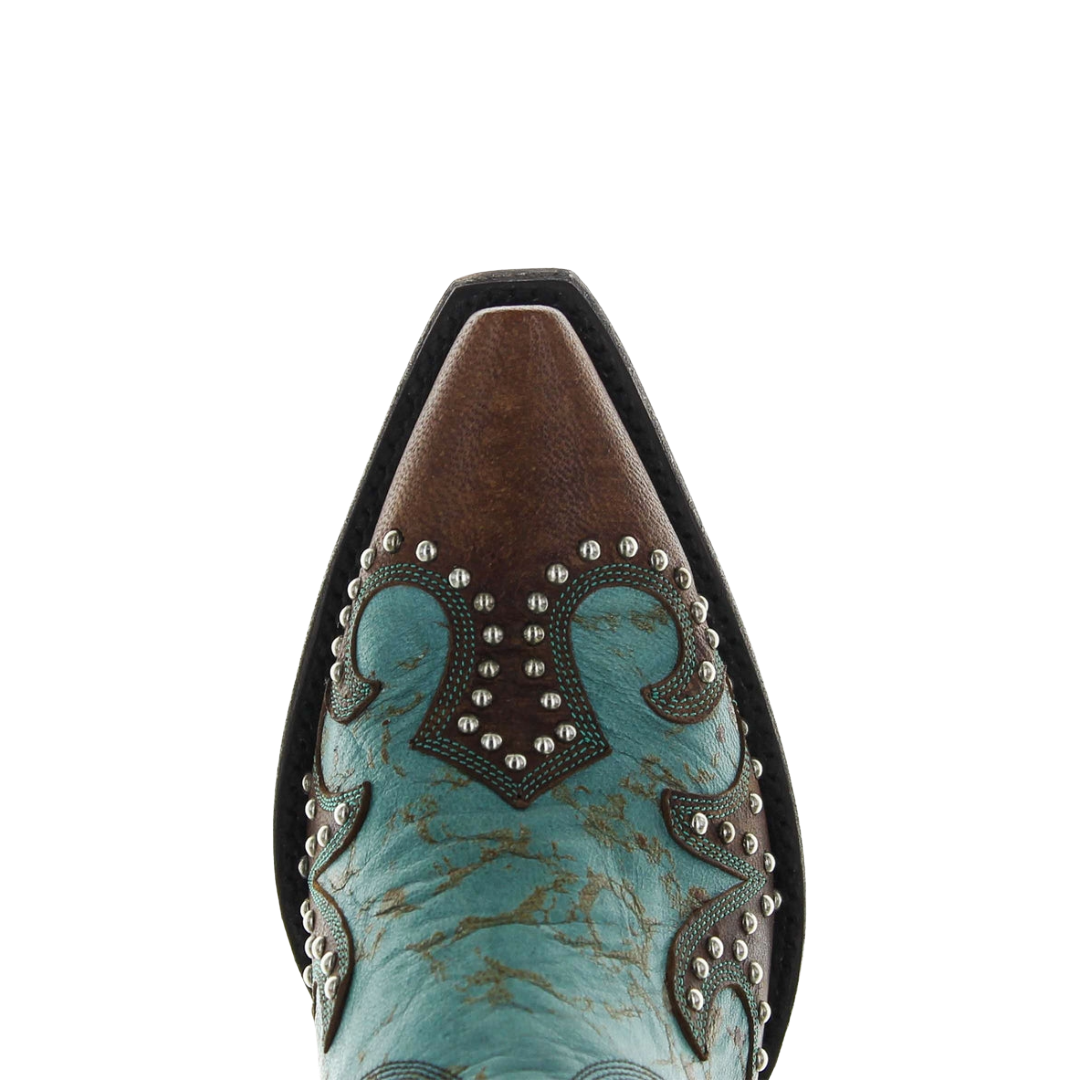 Double D Ranch by Old Gringo Ladies Ammunition Turquoise Snip Toe Boots DDL001-1