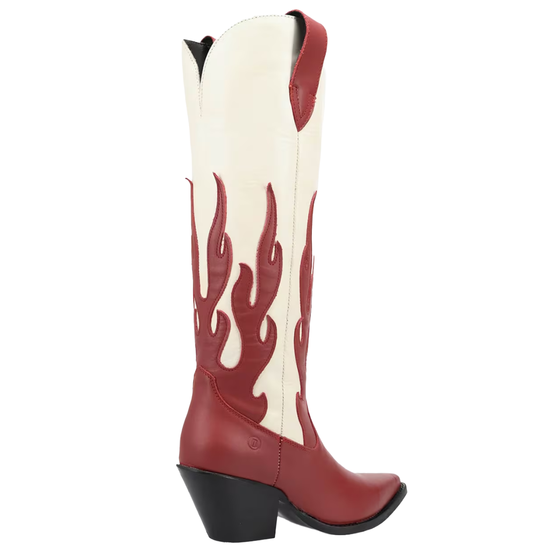 Dingo Ladies Burnin' Love Red Leather Snip Toe Boot DI2390-RD