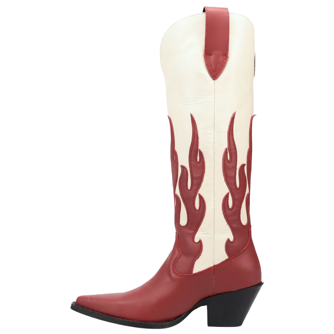 Dingo Ladies Burnin' Love Red Leather Snip Toe Boot DI2390-RD