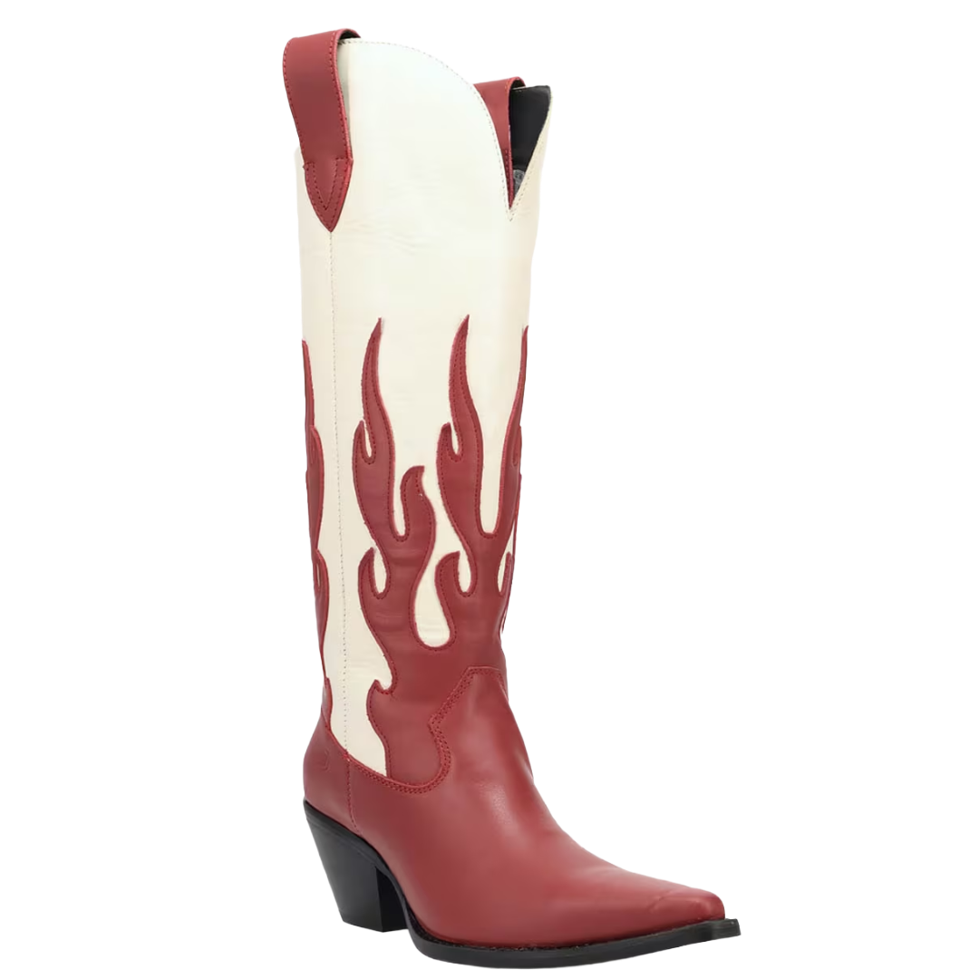 Dingo Ladies Burnin' Love Red Leather Snip Toe Boot DI2390-RD