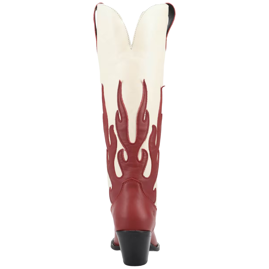 Dingo Ladies Burnin' Love Red Leather Snip Toe Boot DI2390-RD