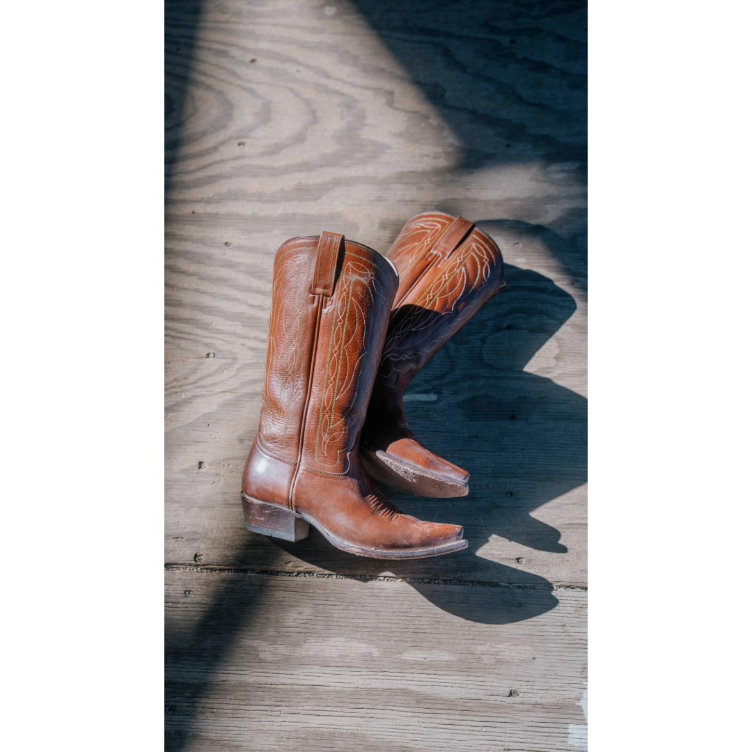 HYER Ladies Wildcat Whiskey Brown Western Boots HW56035