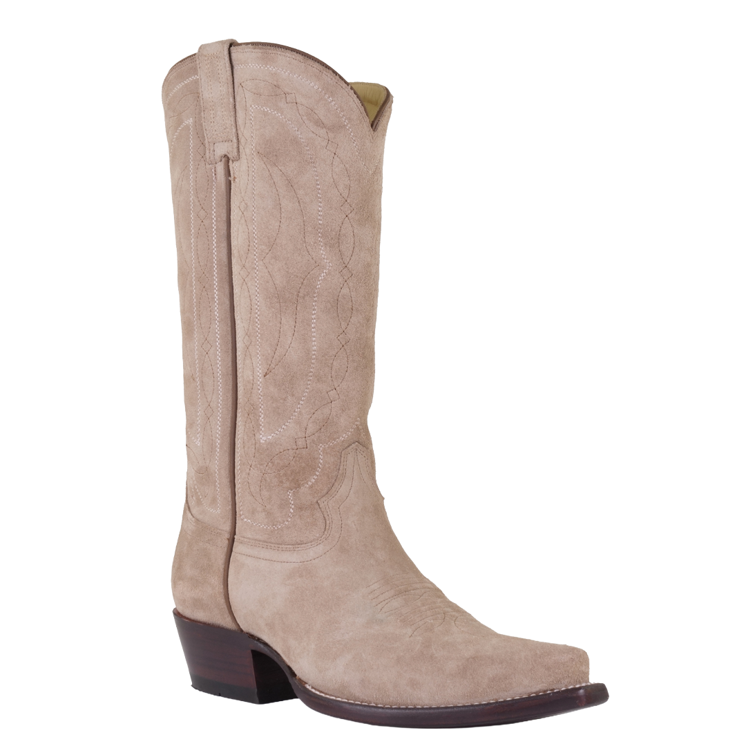 HYER Ladies Desert Tan Suede Western Boots HW56036