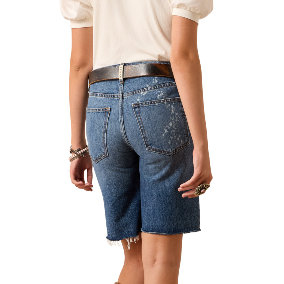 Ariat Ladies Ultra High Rise Relaxed Tomboy 10" Calistoga Denim Shorts 10074783