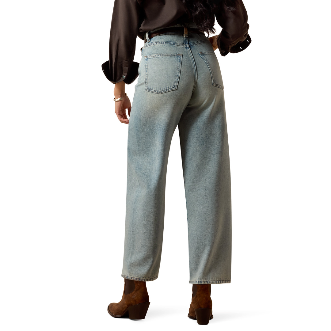 Ariat Ladies Ultra High Rise Jazmine Merrimack Wash Barrel Jeans 10076114