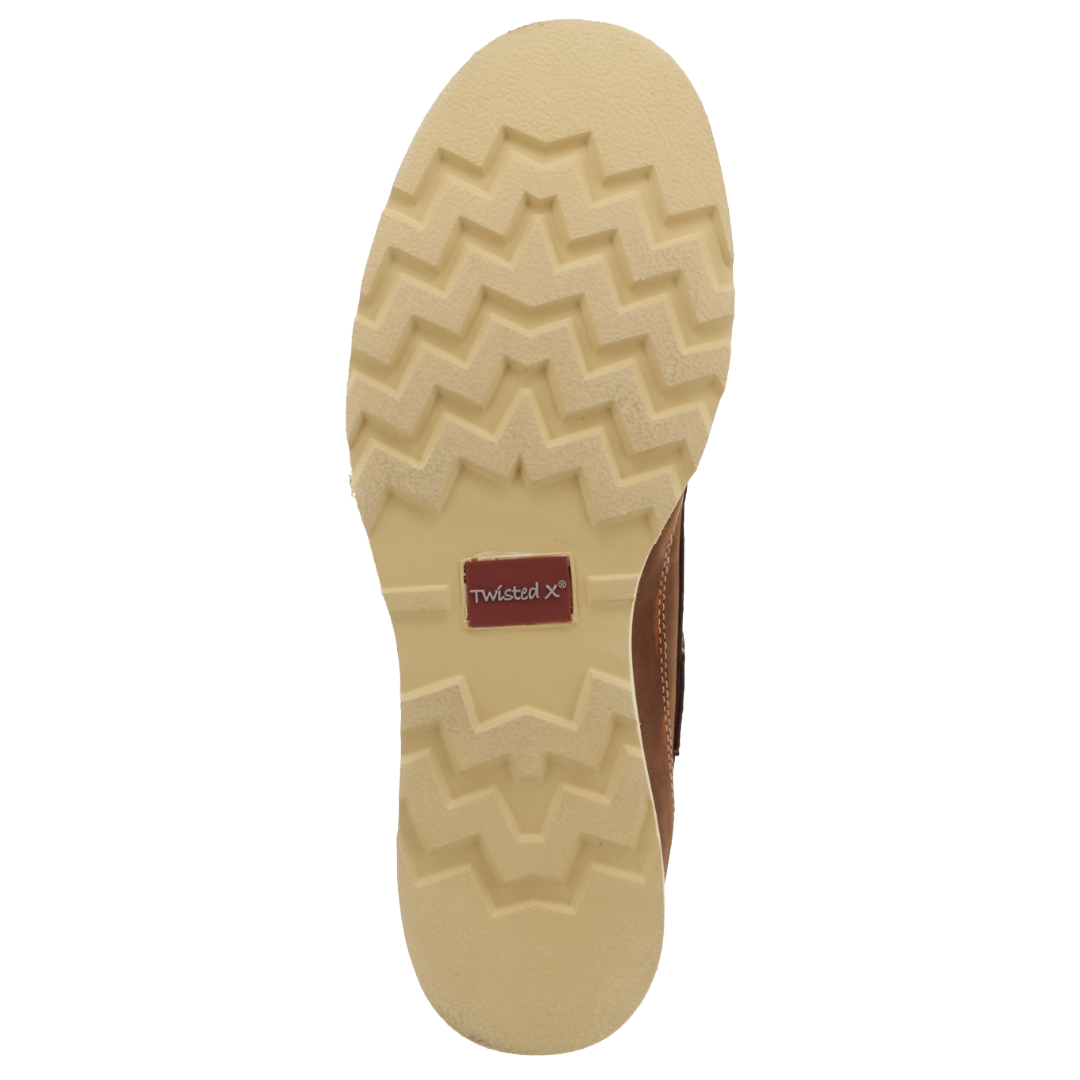 Twisted X Men's Woven Saddle Leather 4" Wedge Sole Boot MCA0032