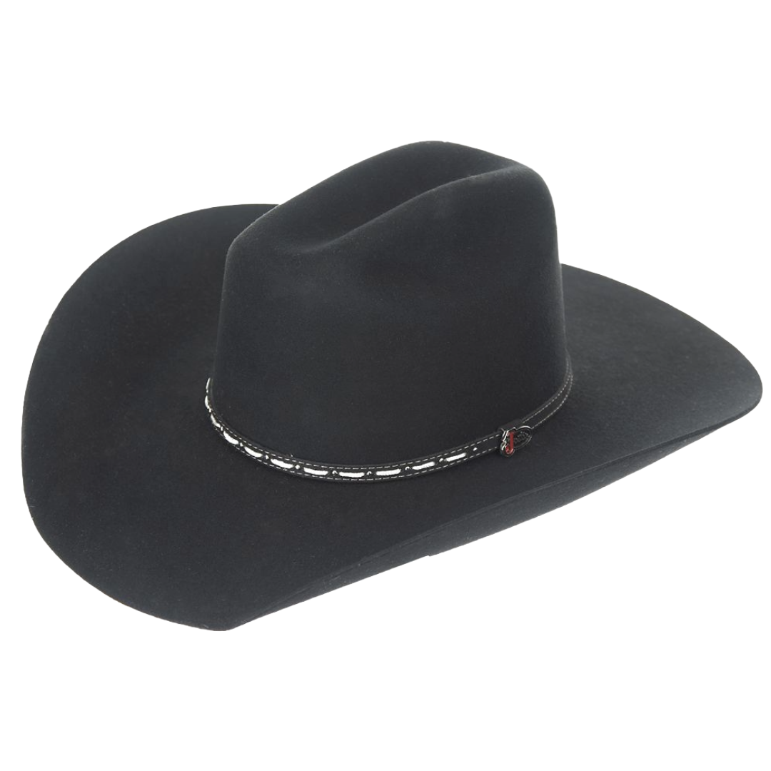 Justin Men's 2X Logan Black Wool Felt Hat JUS11763-BLK