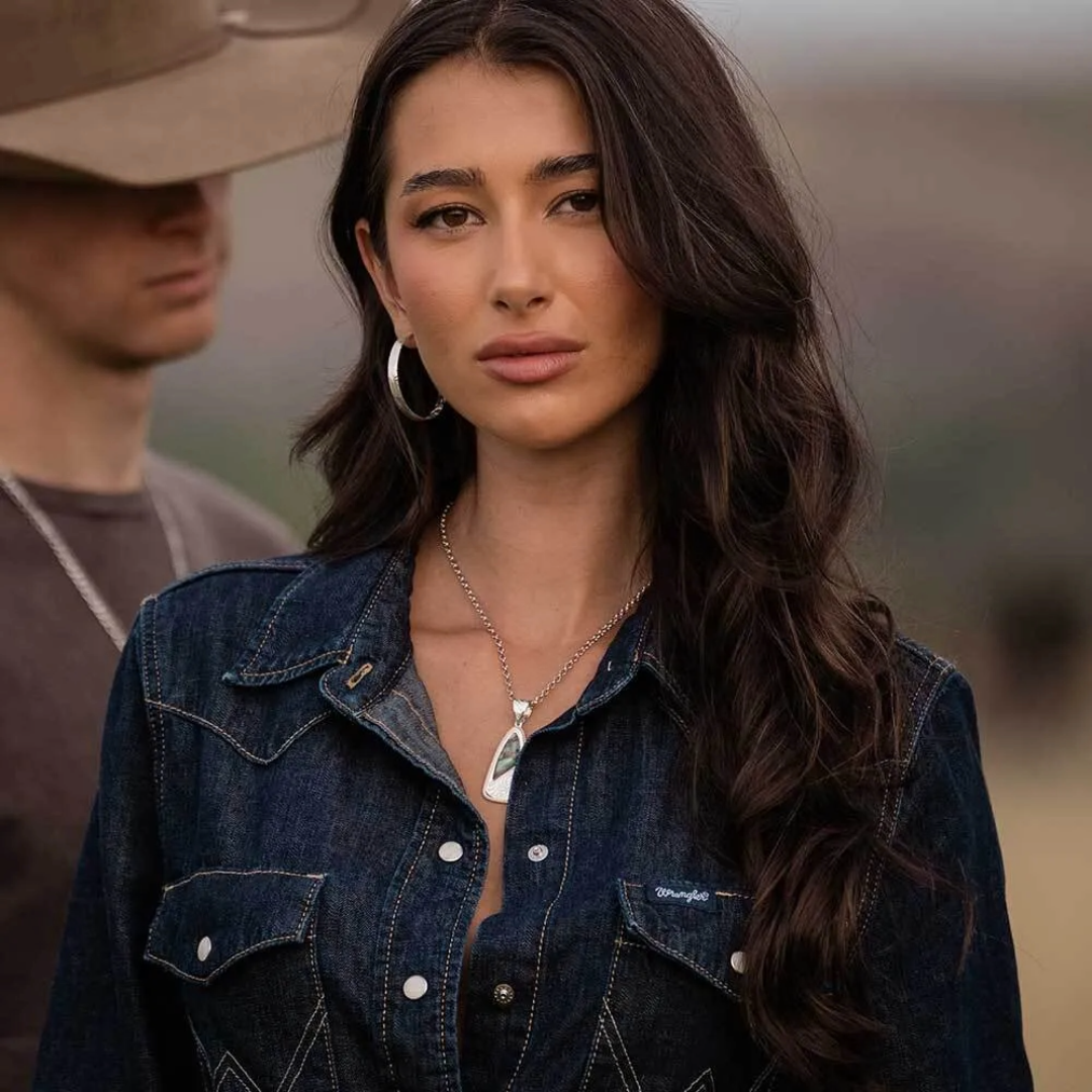 Montana Silversmiths Shadowed Pines Turquoise Necklace NC6418RG - Wild West Boot Store