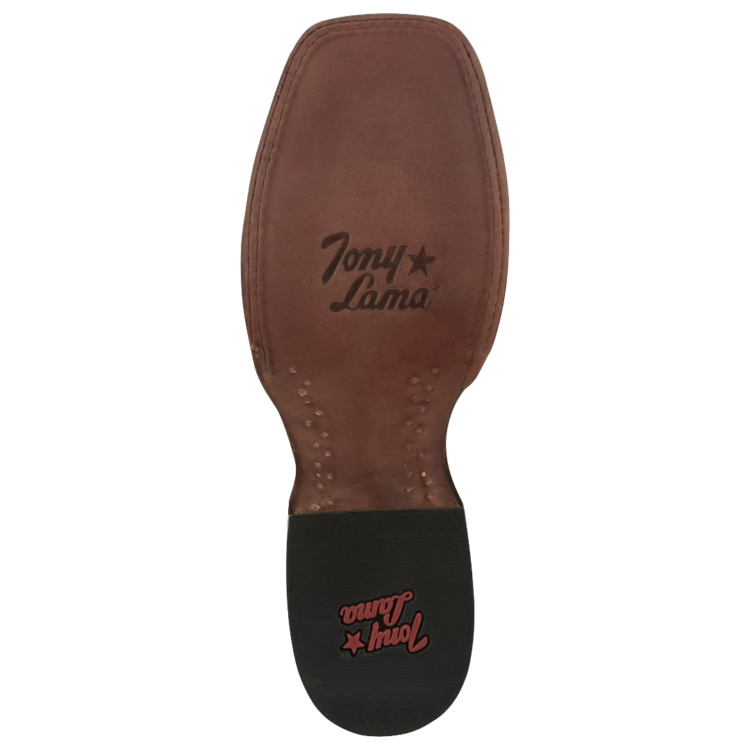 Tony Lama Men's Mitcham Toffee Brown Caiman Leather Boots TL5259