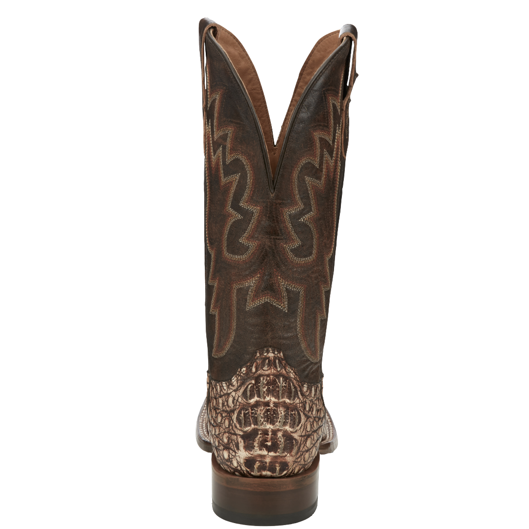 Tony Lama Men's Mitcham Toffee Brown Caiman Leather Boots TL5259