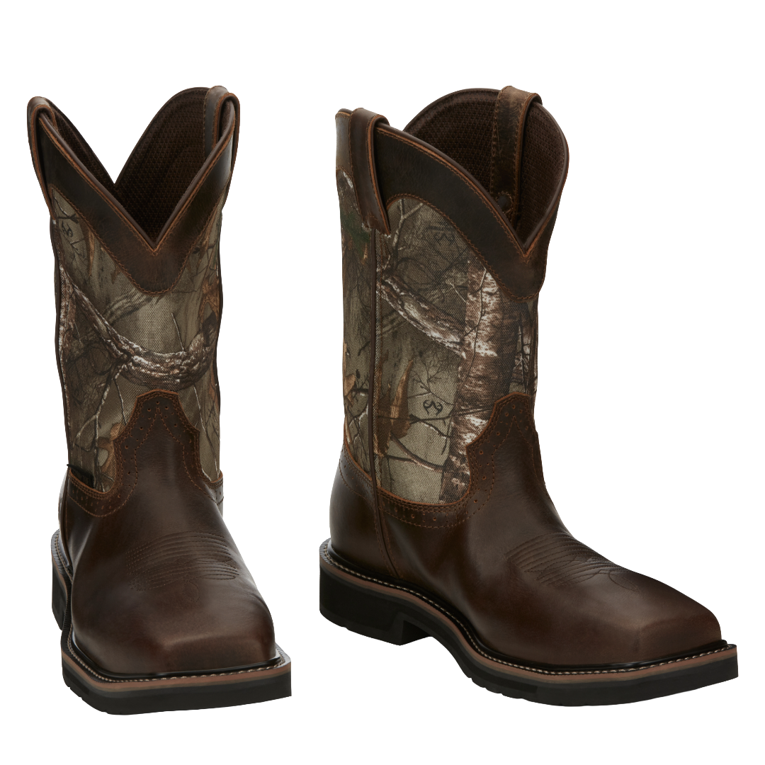 Justin Men's Trekker Chocolate Waterproof Composite Toe Work Boot SE4677