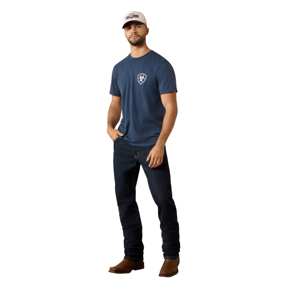 Ariat Men's Longhorn Patriot Bravery Blue Dusk T-Shirt 10080248