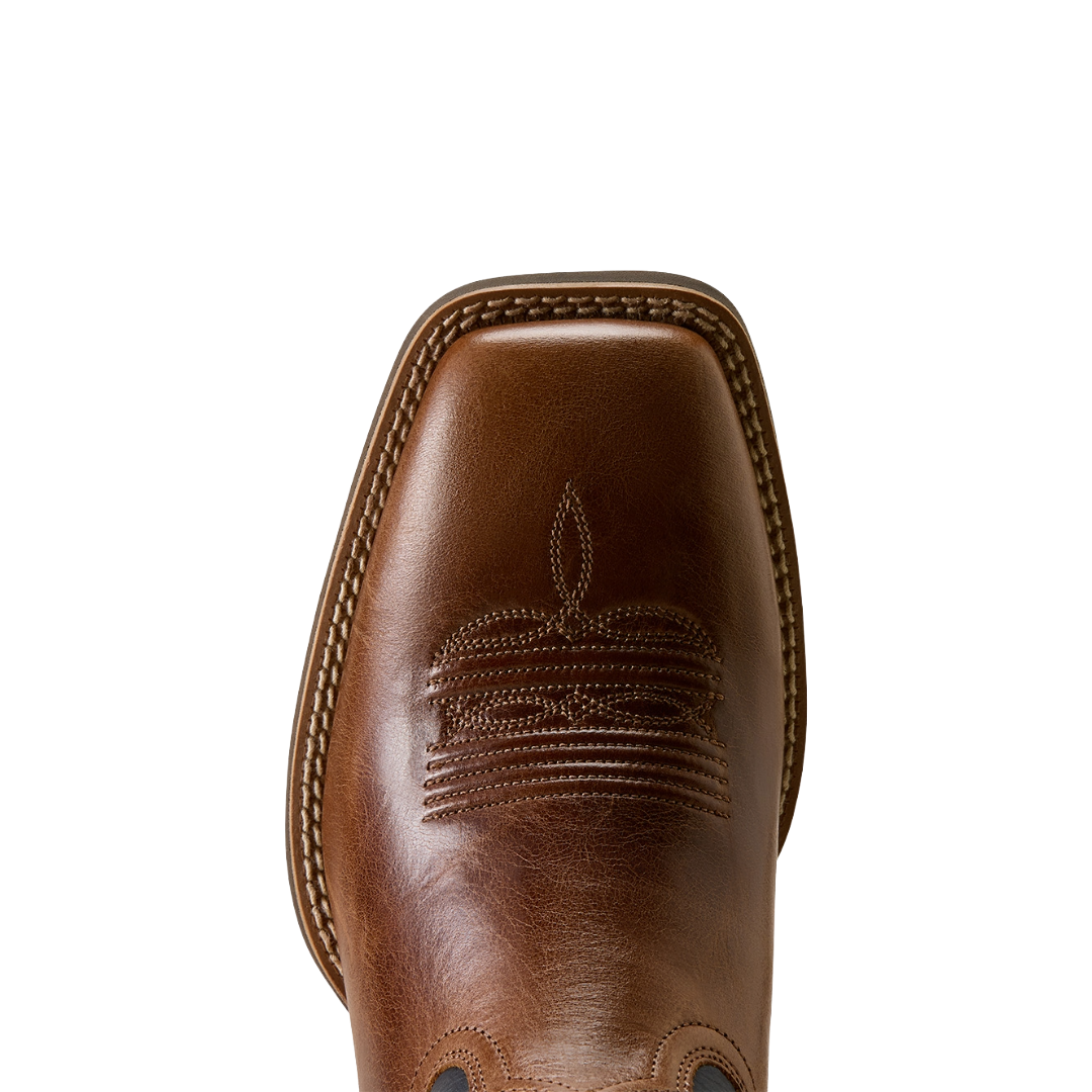 Ariat Men's Sport Freedom Dark Tan Wide Square Toe Western Boot 10080397