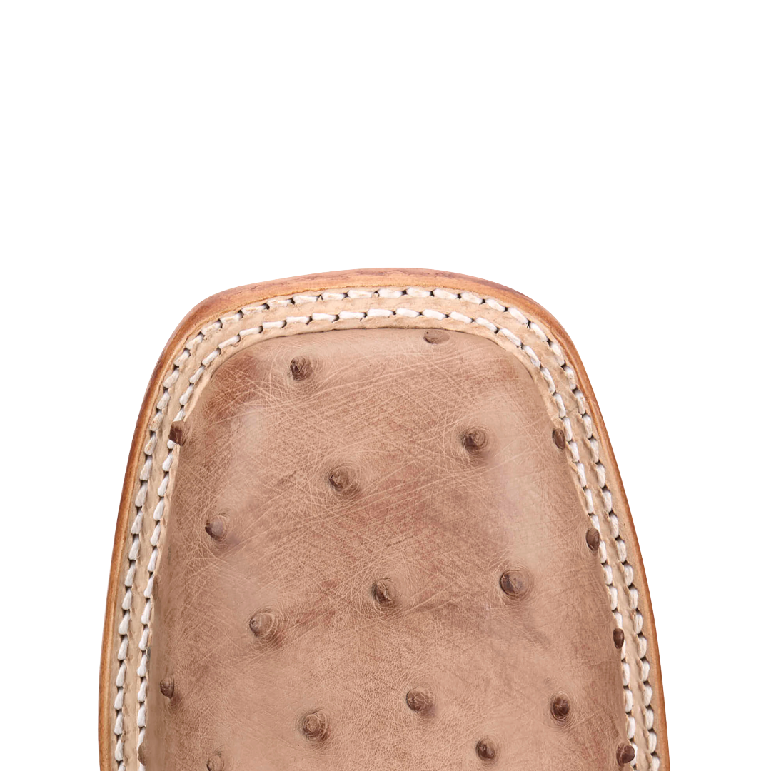 Justin Men's Moseley Cognac Vintage Full Quill Ostrich Boots JE5172