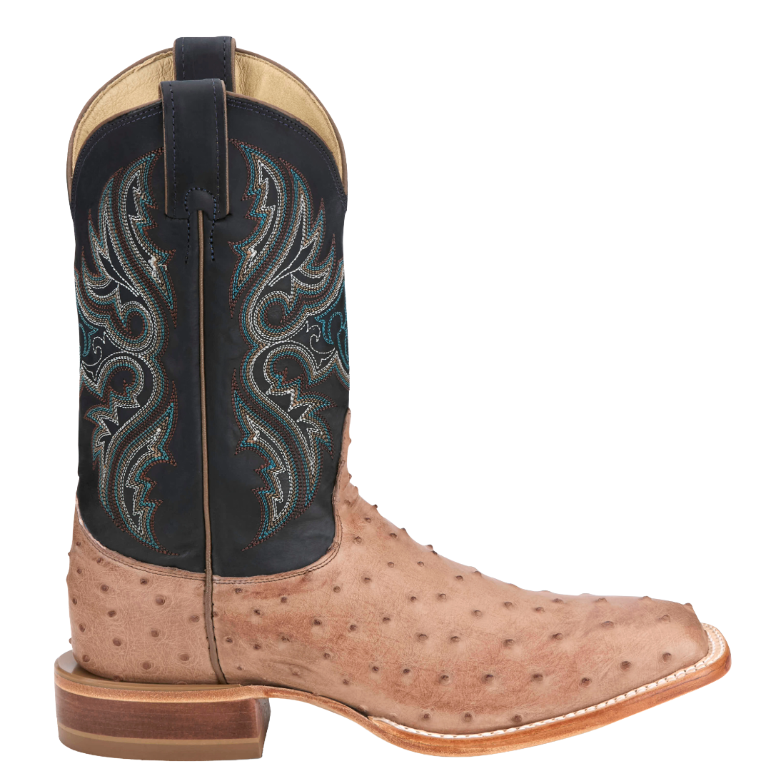 Justin Men's Moseley Cognac Vintage Full Quill Ostrich Boots JE5172