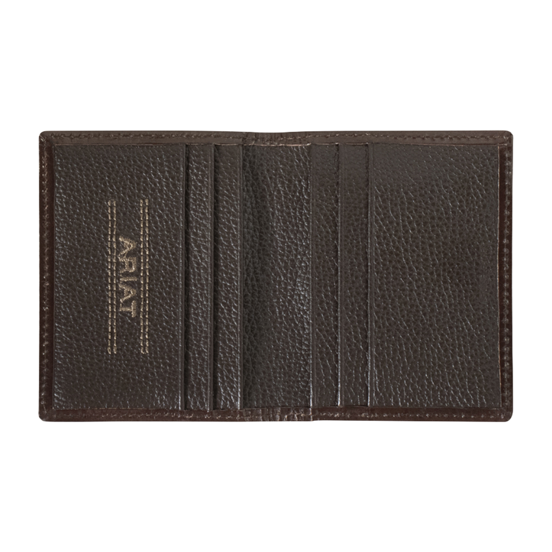 Ariat Men's Aztec Brown Bifold Money Clip Wallet A3559602