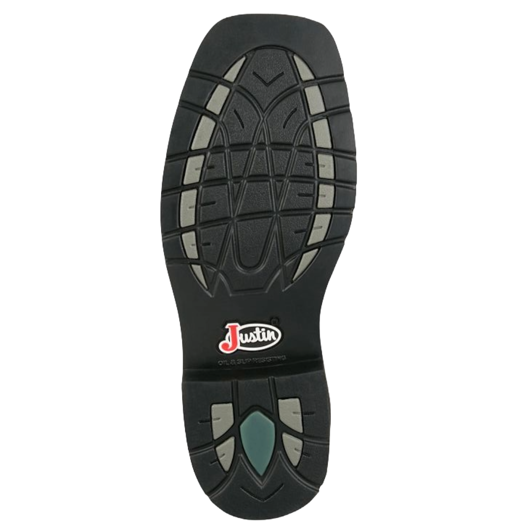 Justin Men's Widowmaker 11" Steel Toe Waterproof Black Work Boots SE4241