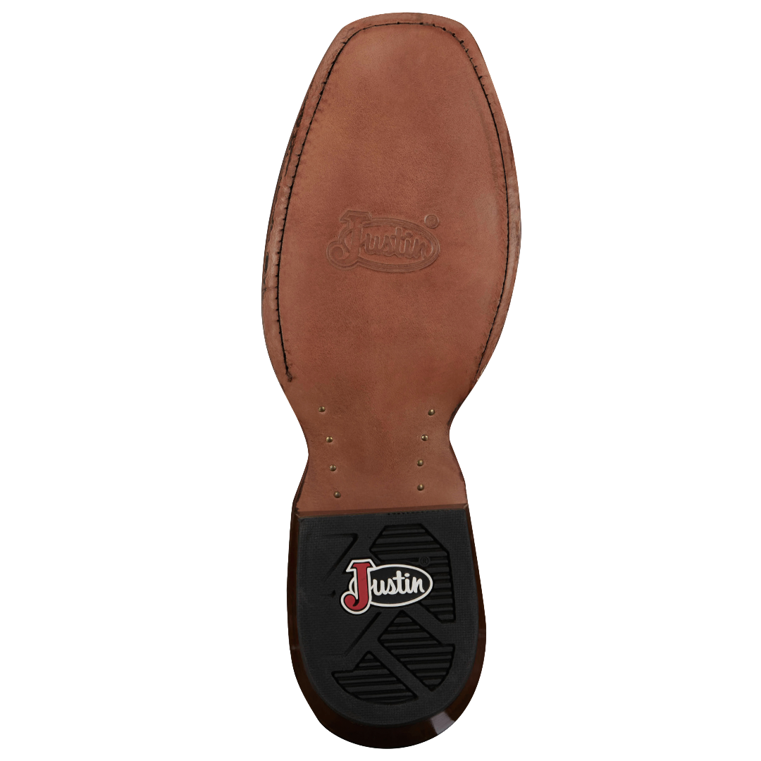 Justin Men's Jimmy Sunrise Orange Leather Western Boots FN7252