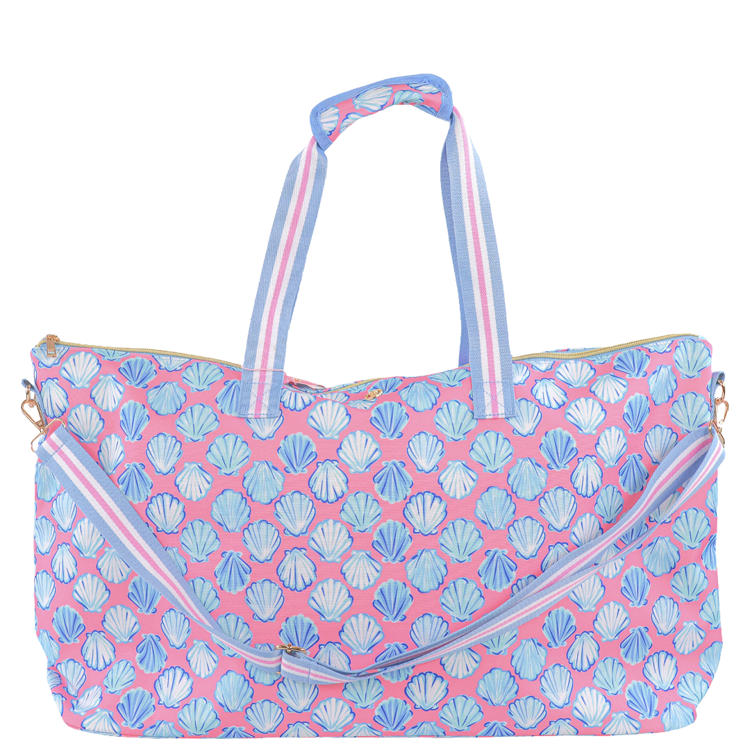 Simply Southern Pink Shell Duffle Bag 0124-BAG-DUFFLE-SHELL