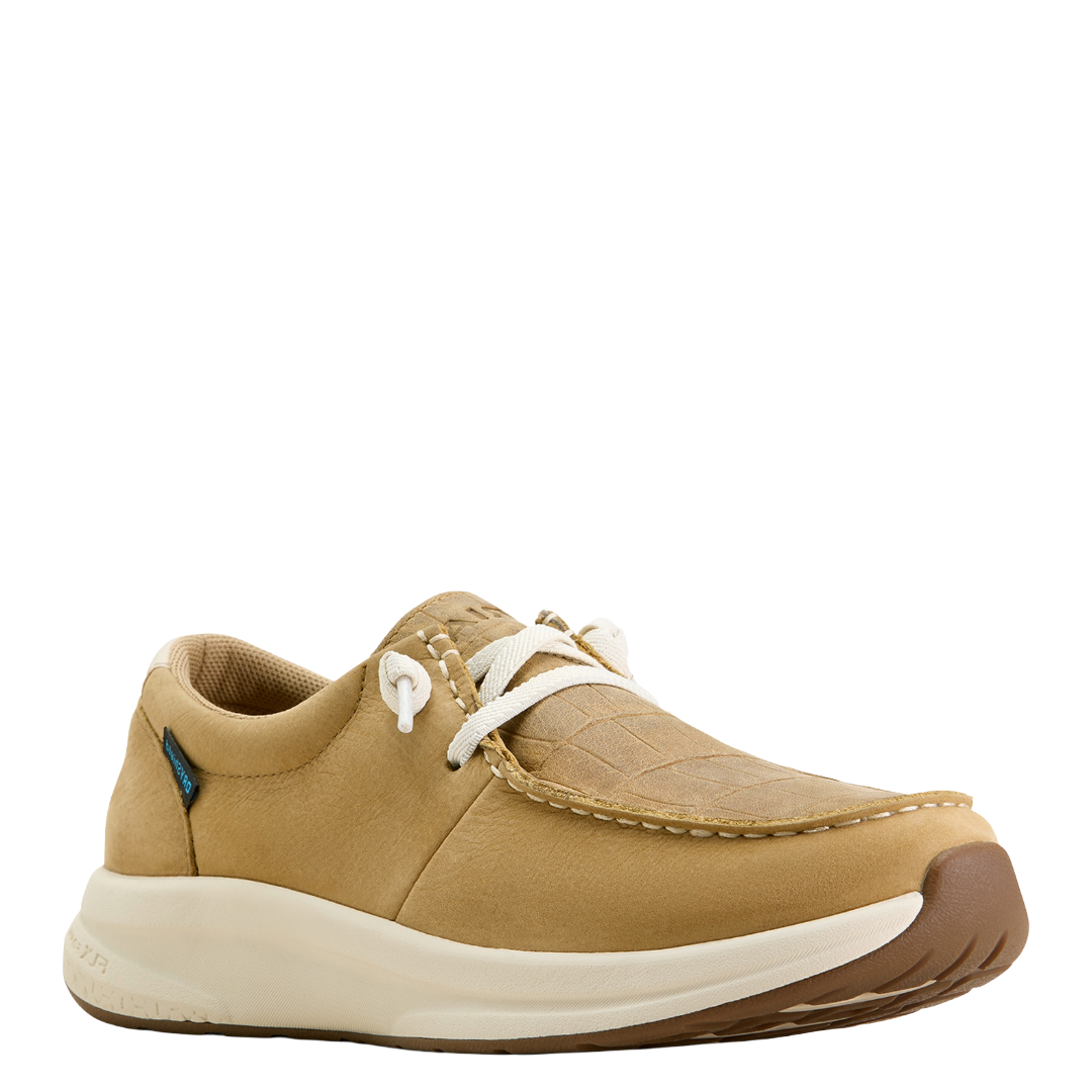 Ariat Ladies Buckeye Waterproof Light Tan Slip On Shoe 10074339