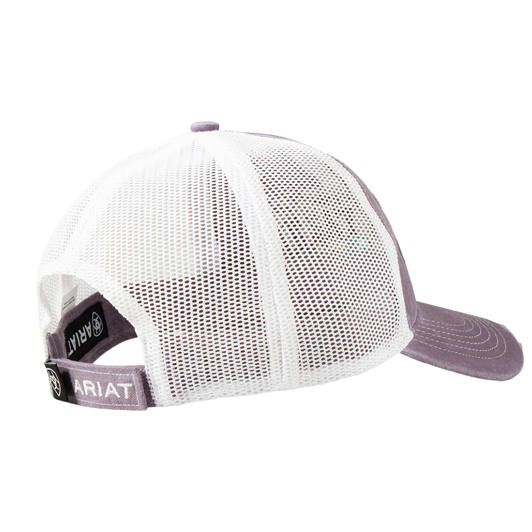 Ariat Ladies Hey Yall Distressed Purple Trucker Cap A300084878