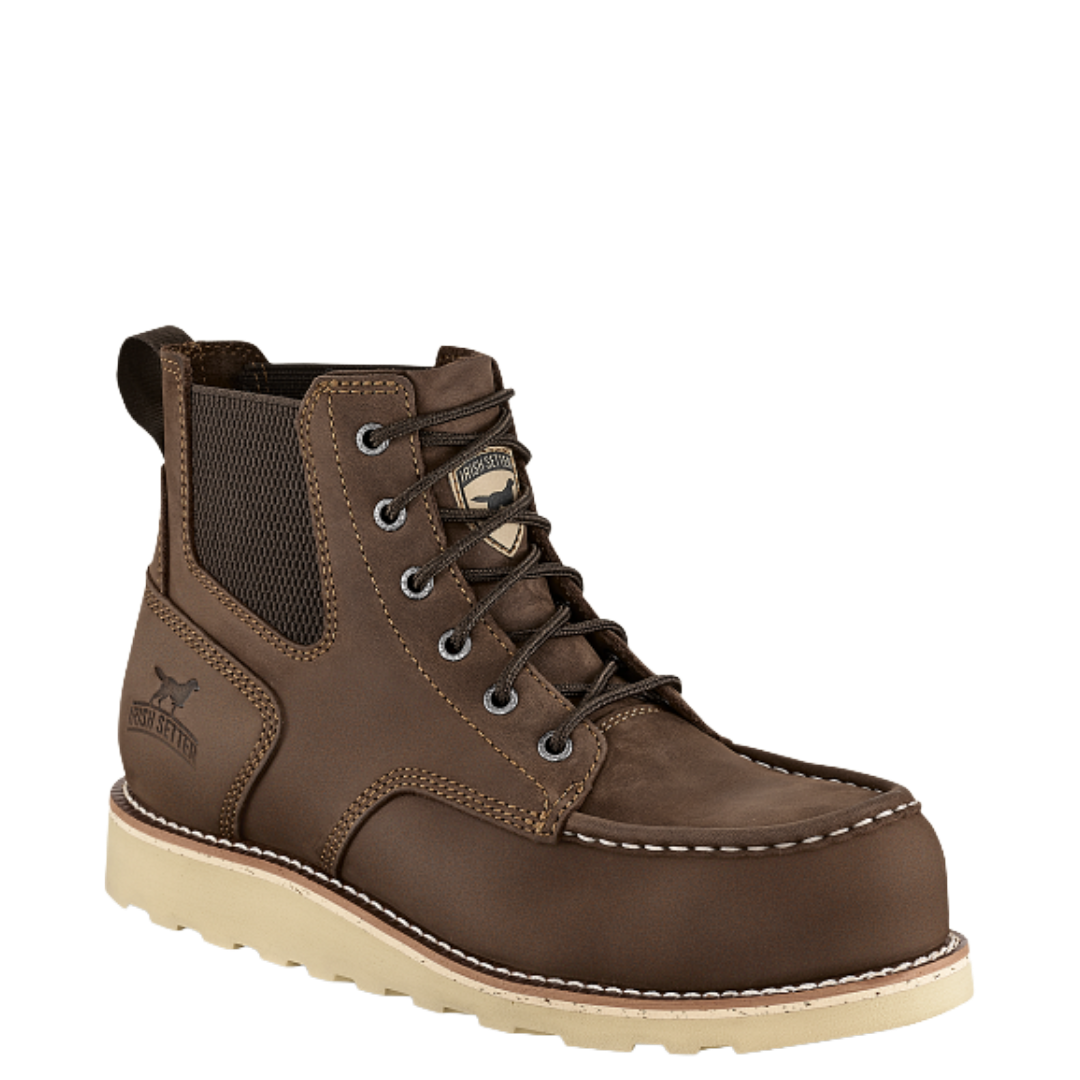 Irish Setter Men's Pipestone  6" Brown Lace Up Steel Toe Work Boot 84632 - Wild West Boot Store