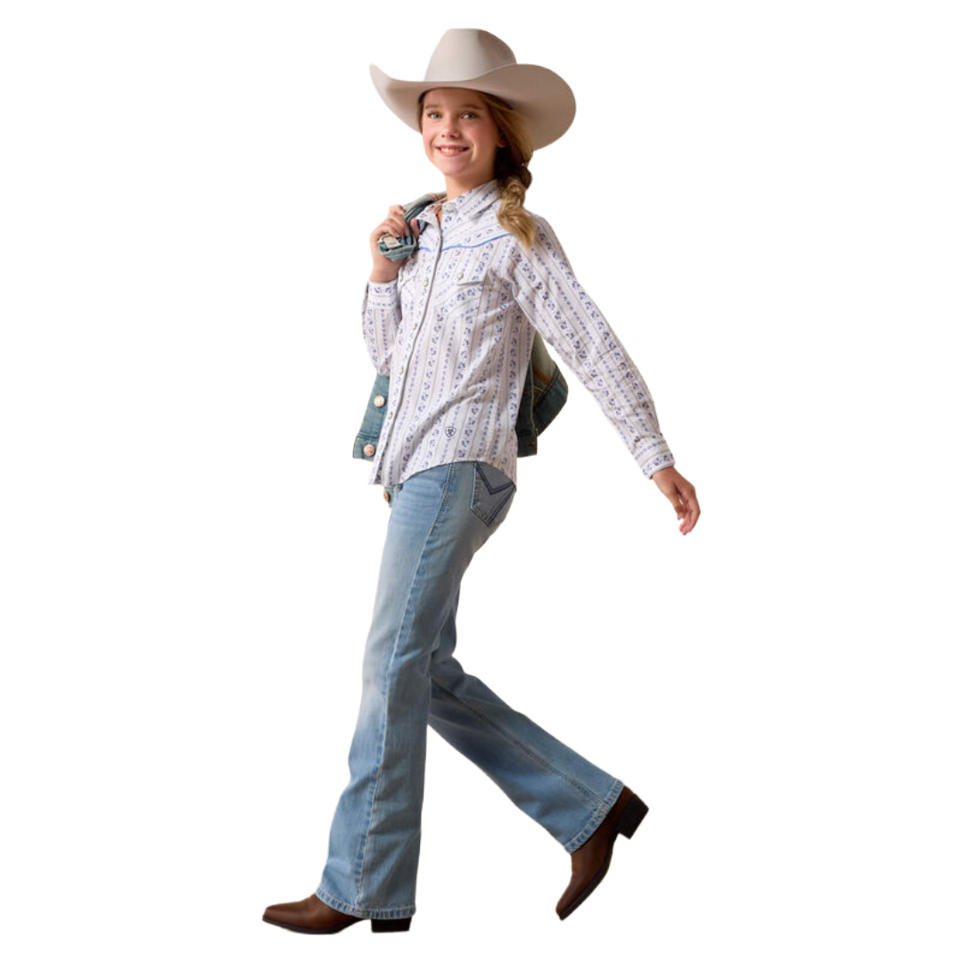 Ariat Youth Girl's Grace Blossom Striped Shirt 10073447