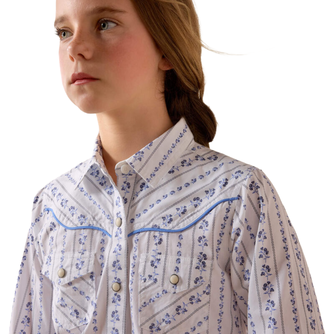 Ariat Youth Girl's Grace Blossom Striped Shirt 10073447