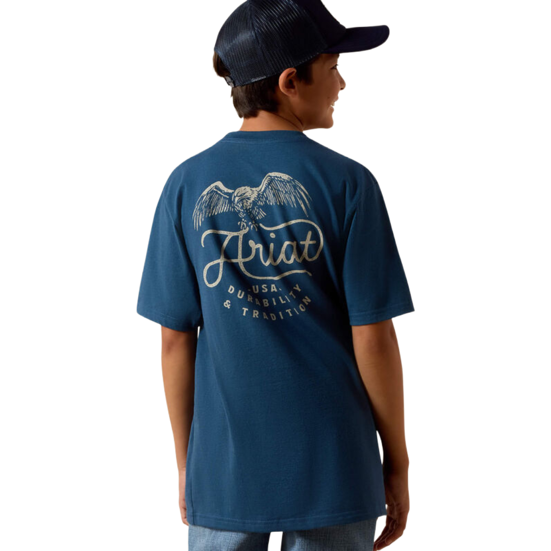 Ariat Youth Boy's Drop Down Eagle Key Largo T-Shirt 10073456