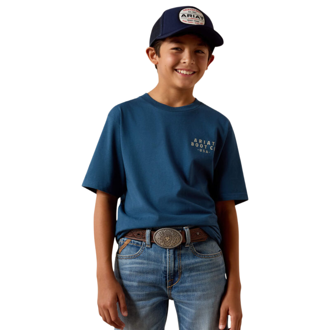 Ariat Youth Boy's Drop Down Eagle Key Largo T-Shirt 10073456