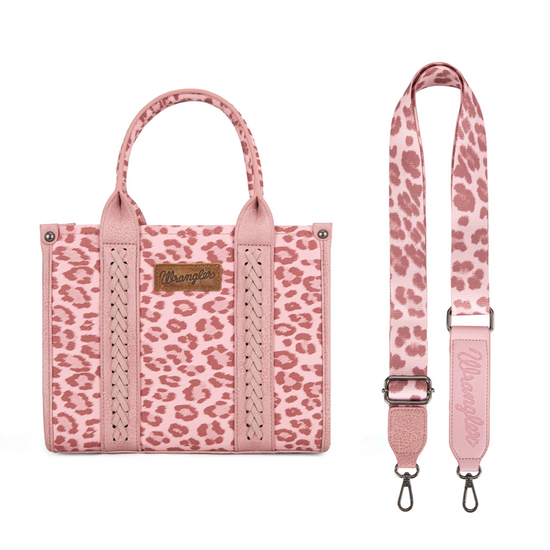 Wrangler Ladies Leopard Print Concealed Carry Tote Bag WG133-81203SPK