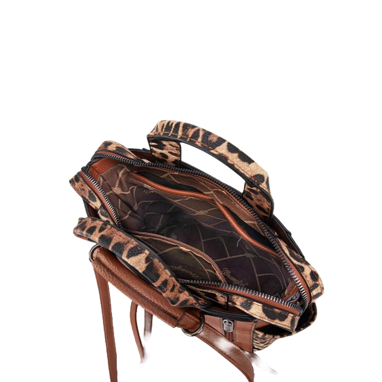 Wrangler Ladies Leopard Tote Shoulder Bag Convertible Backpack WG161-9112LP