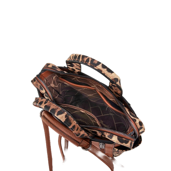 Wrangler Ladies Leopard Tote Shoulder Bag Convertible Backpack WG161-9112LP