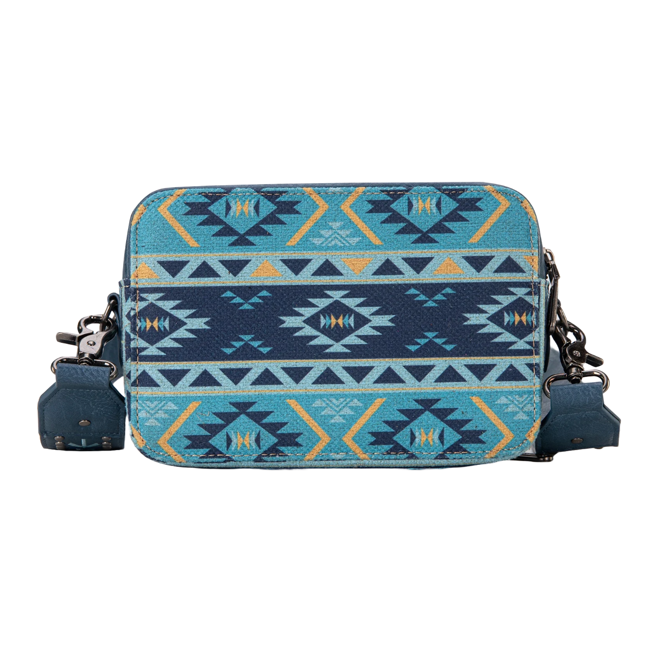 Wrangler Ladies Aztec Printed Navy Crossbody Purse WG2207-3003NY