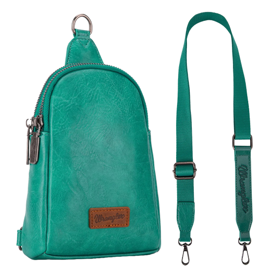 Wrangler Ladies Green Sling Crossbody Bag WG87-210GN