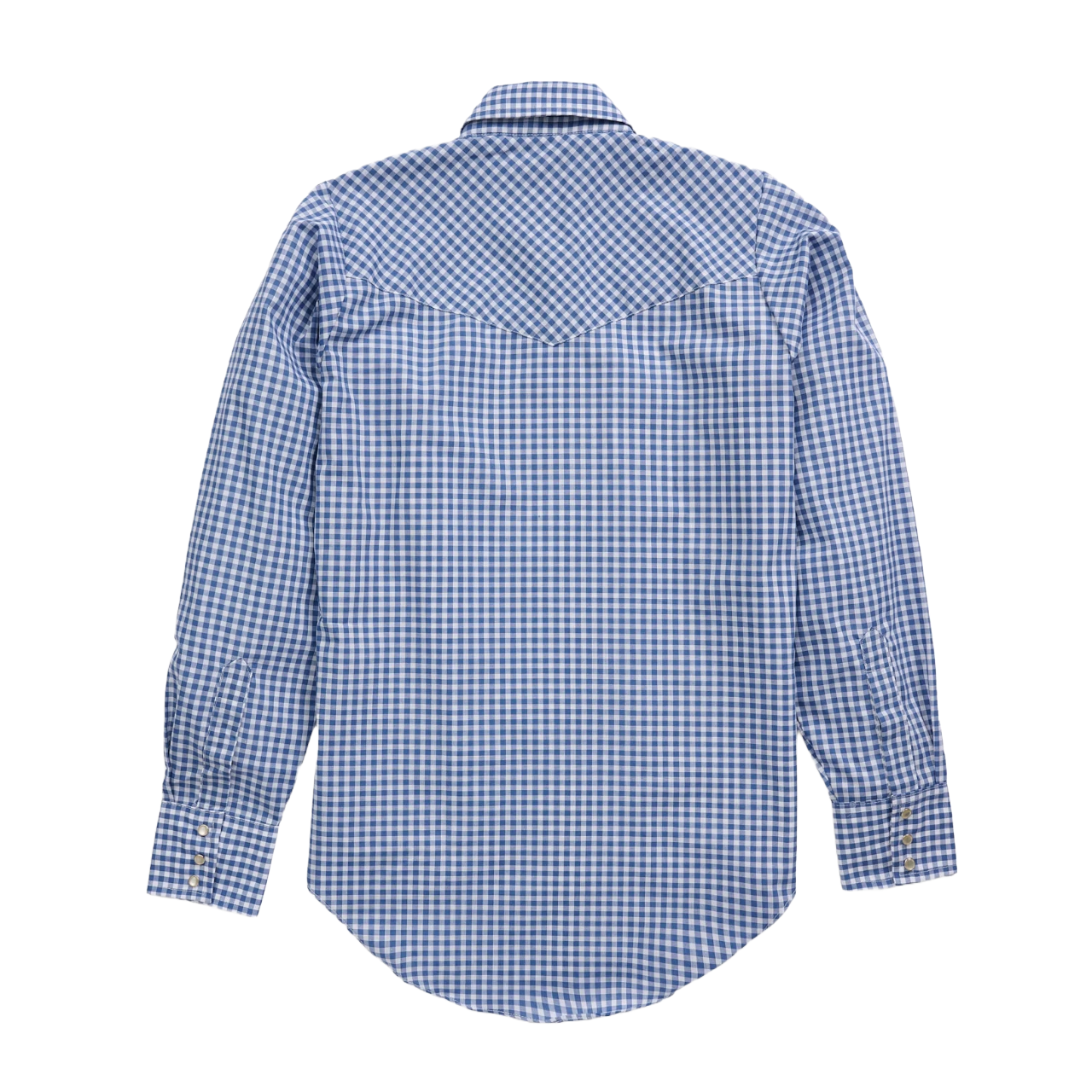 Ely Cattleman Ladies Gingham Light Blue Granddaddy Button Down Shirt CGS5101-CBU