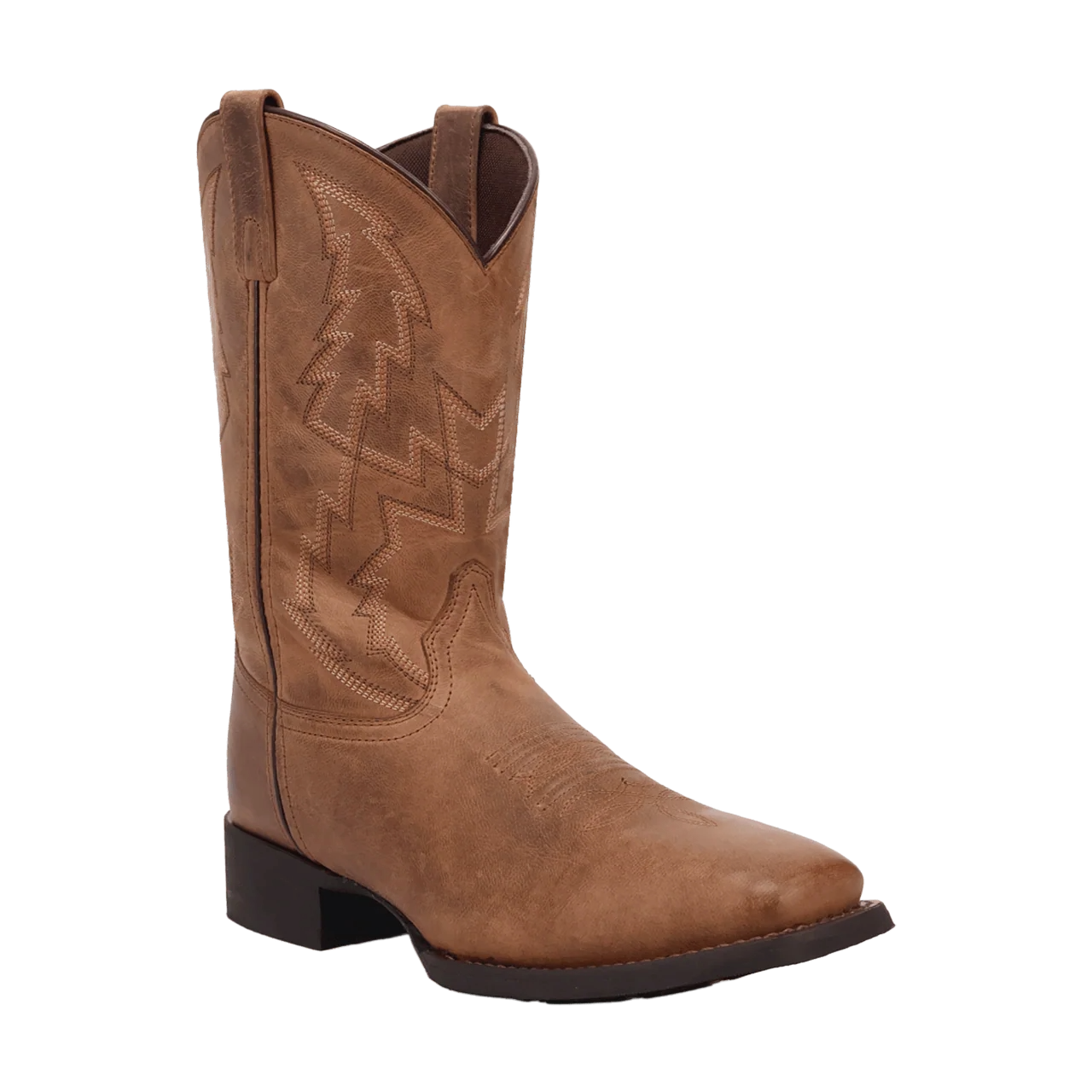 Laredo Men's Bodie Embroidered Sand Brown Western Boot 70012