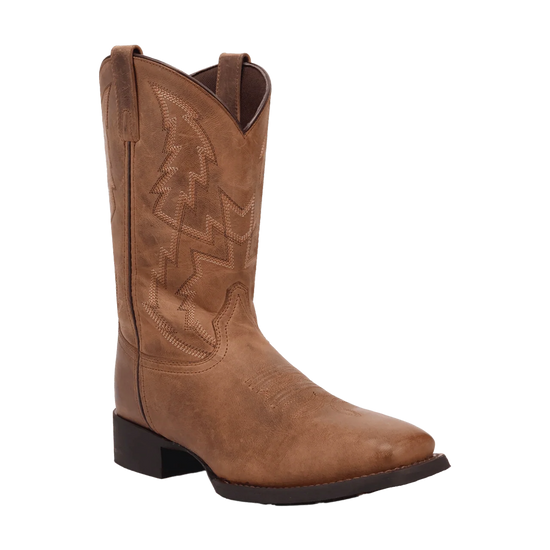 Laredo Men's Bodie Embroidered Sand Brown Western Boot 70012