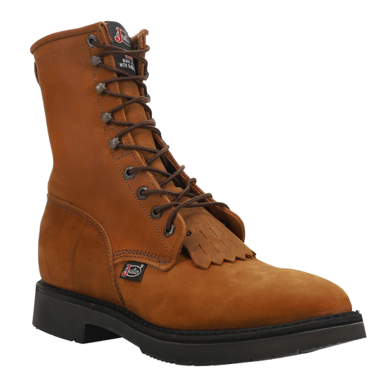 Justin Men's Original Conductor Hazel Brown Work Boots 760