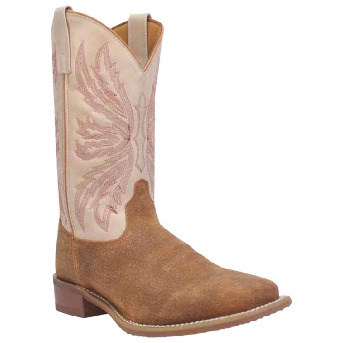 Laredo Men's Chet Embroidered Rust & Bone Western Boot 7731