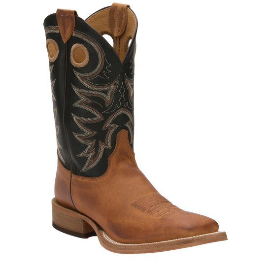 Justin Men's Caddo Bent Rail Broad Square Toe Western Boots BR740