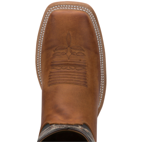 Justin Men's Caddo Bent Rail Broad Square Toe Western Boots BR740