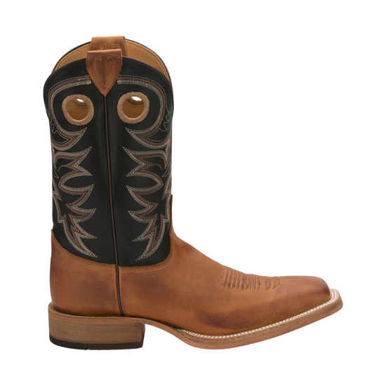 Justin Men's Caddo Bent Rail Broad Square Toe Western Boots BR740