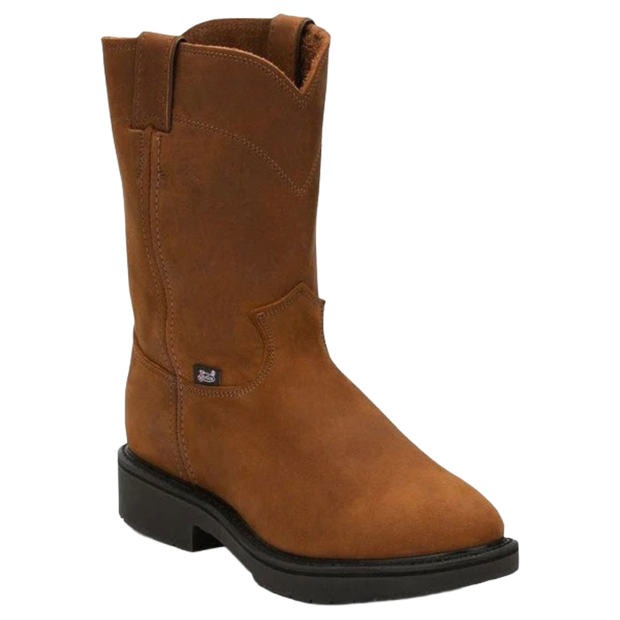 Justin Men's Original Conductor Round Up Bark Soft Toe Work Boots 4760