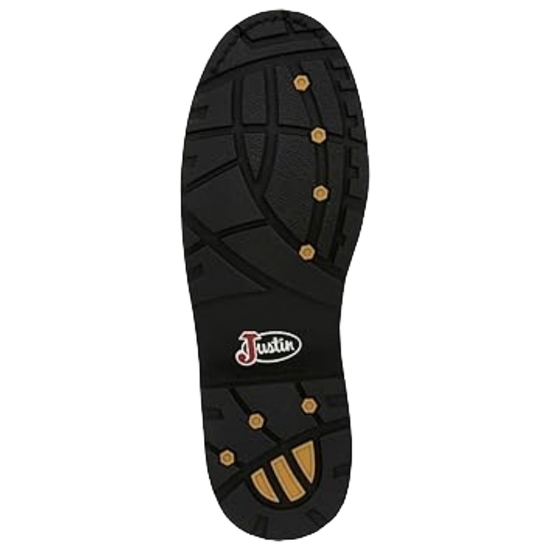 Justin Men's Drywall Waterproof Brown Round Toe Work Boots SE960