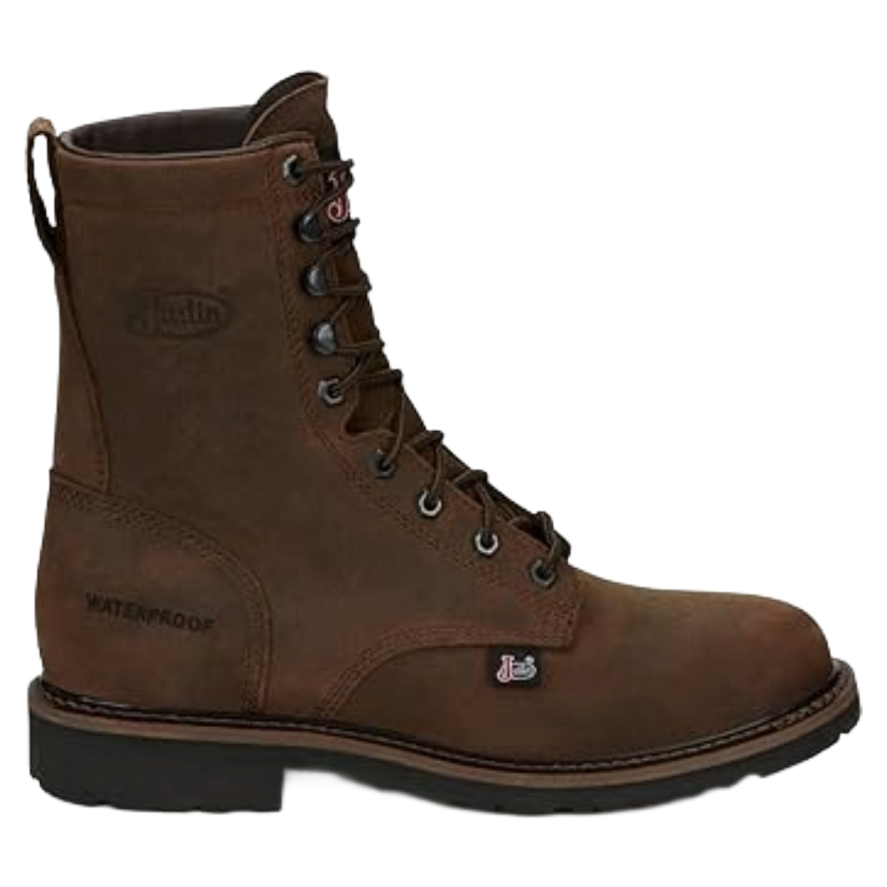 Justin Men's Drywall Waterproof Brown Round Toe Work Boots SE960