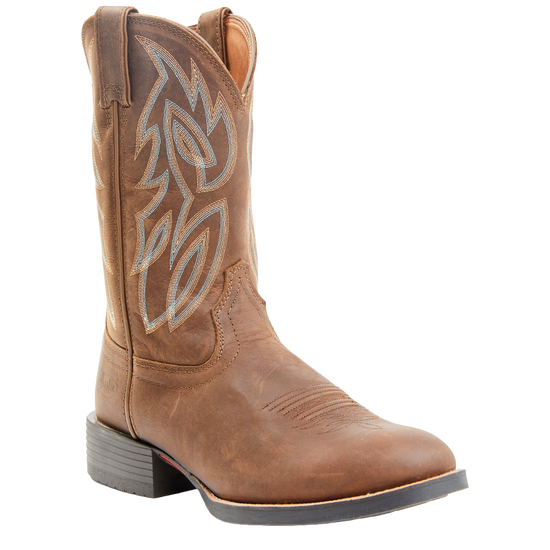 Justin Men's Rendon Pecan Cowhide Leather Western Boots SE7530